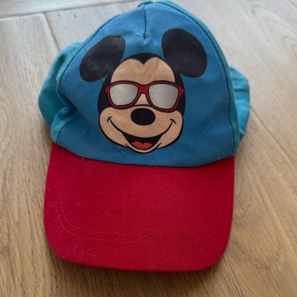 Disney Other - Disney Blue and Red Mickey Mouse Kids Hat